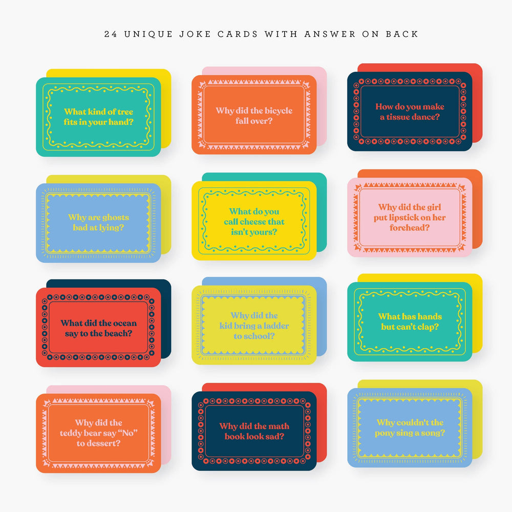 2021 Co. Cards Lunchbox Jokes set of 24 notecards in metal tin