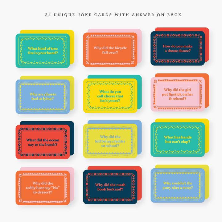 2021 Co. Cards Lunchbox Jokes set of 24 notecards in metal tin