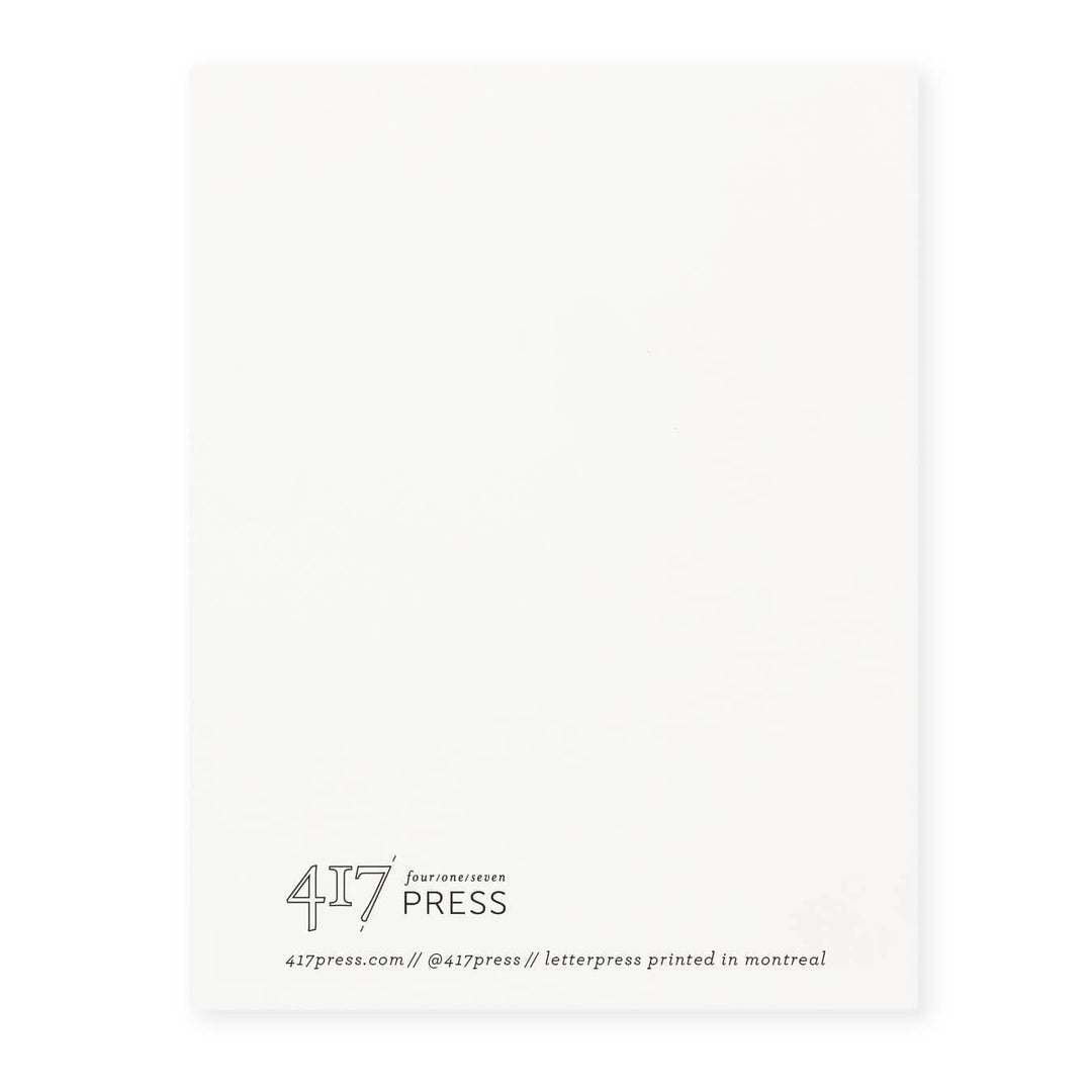 417 Press Card Am I The Asshole Letterpress Card