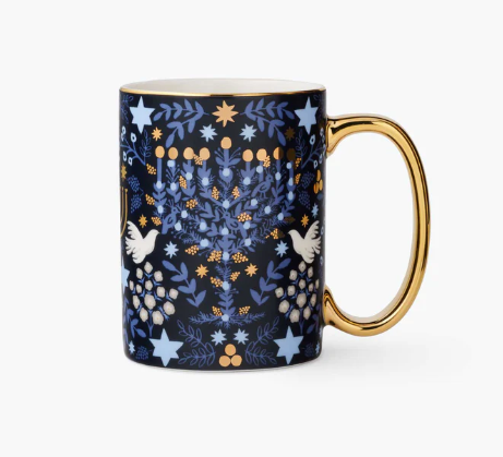 Laurel Menorah Porcelain Mug