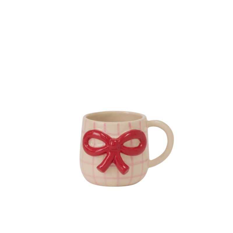 Accent Decor Mug Red Bow Mug