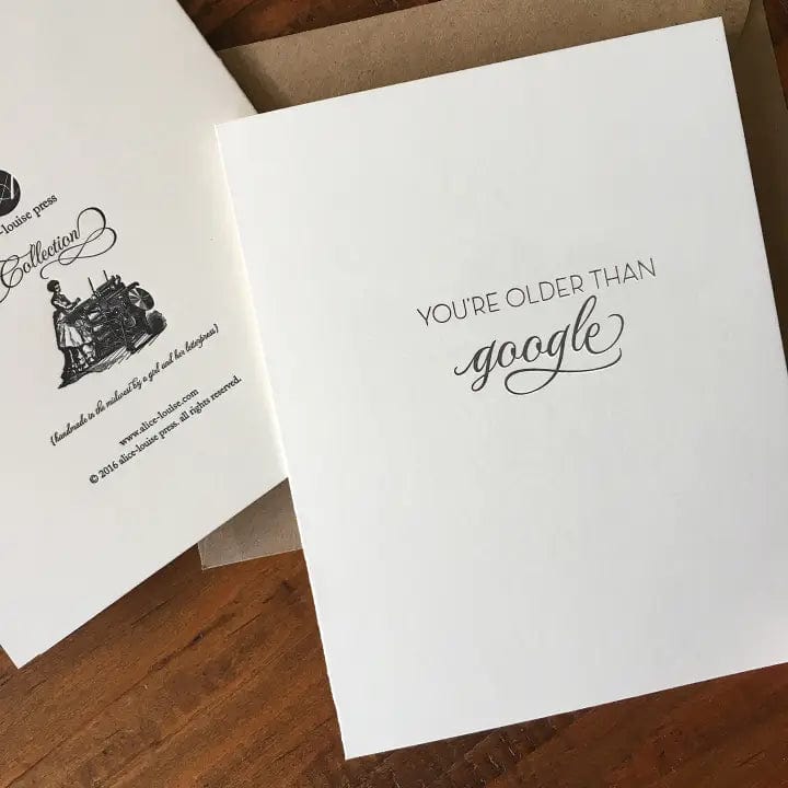 Alice-Louise Press Card Older Than Google Card
