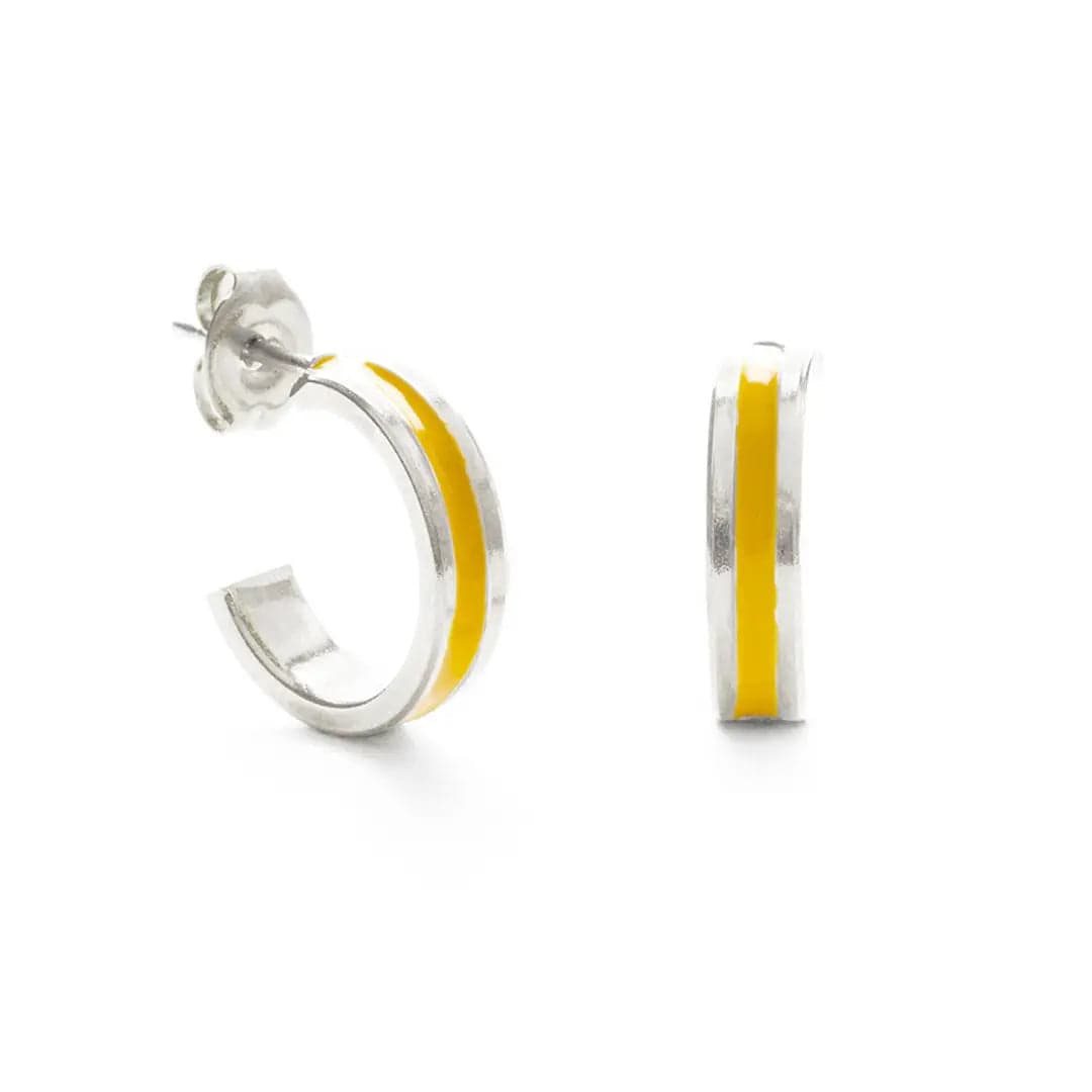 Amano Studio Earrings .5" Channel Hoop Studs