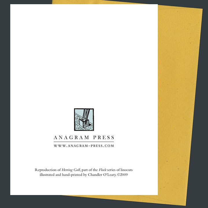 Anagram Press Cards Individual Herring Gull Card