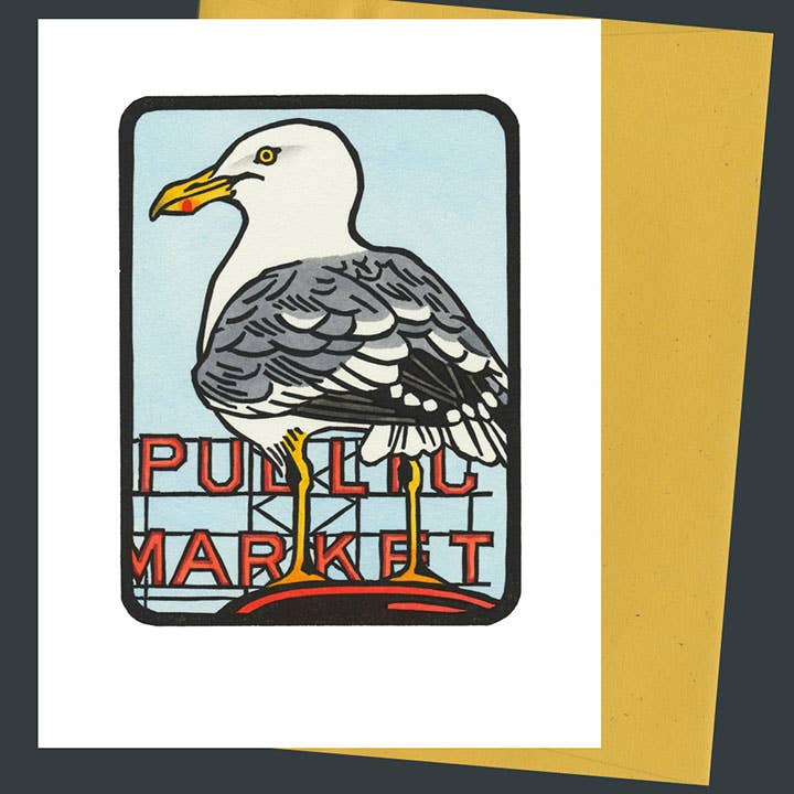 Anagram Press Cards Individual Herring Gull Card