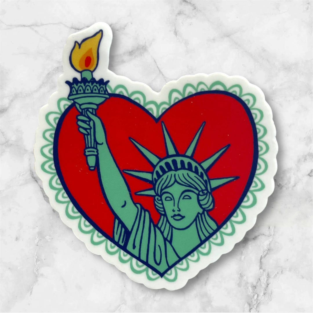 Anagram Press Cards Lady Liberty Sticker