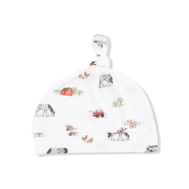 Angel Dear Baby 0-3m Little Farm - Knotted Hat