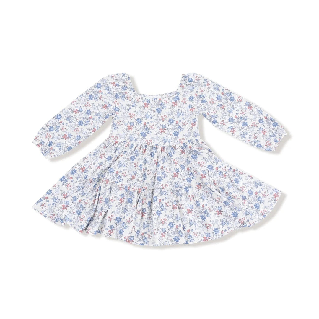 Angel Dear Baby Country Girl Floral - Cap Sleeve Dress + Bamboo Legging