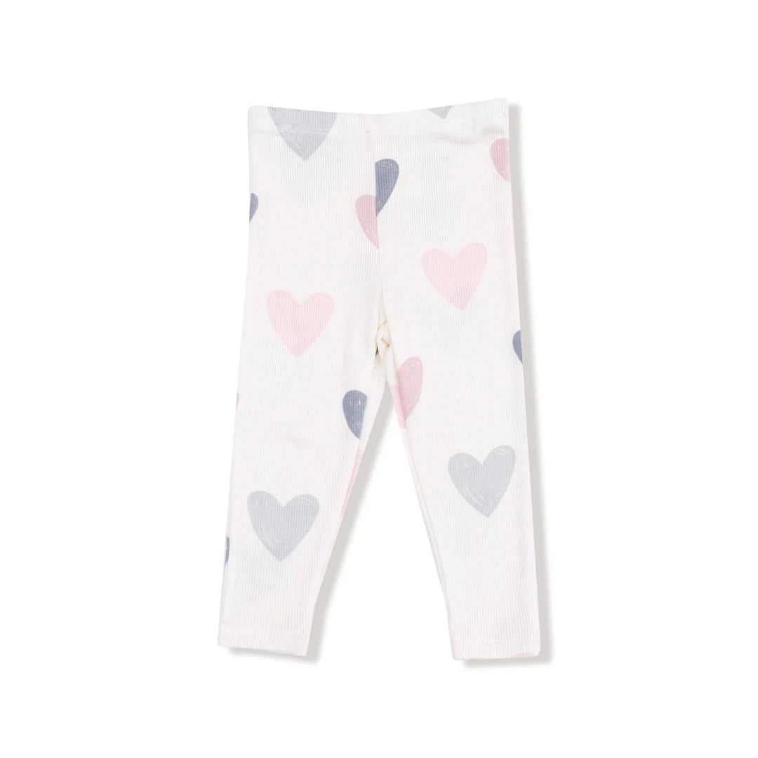 Angel Dear Baby Puffy Long Sleeve Oversized Sweatshirt + Legging - Hearts