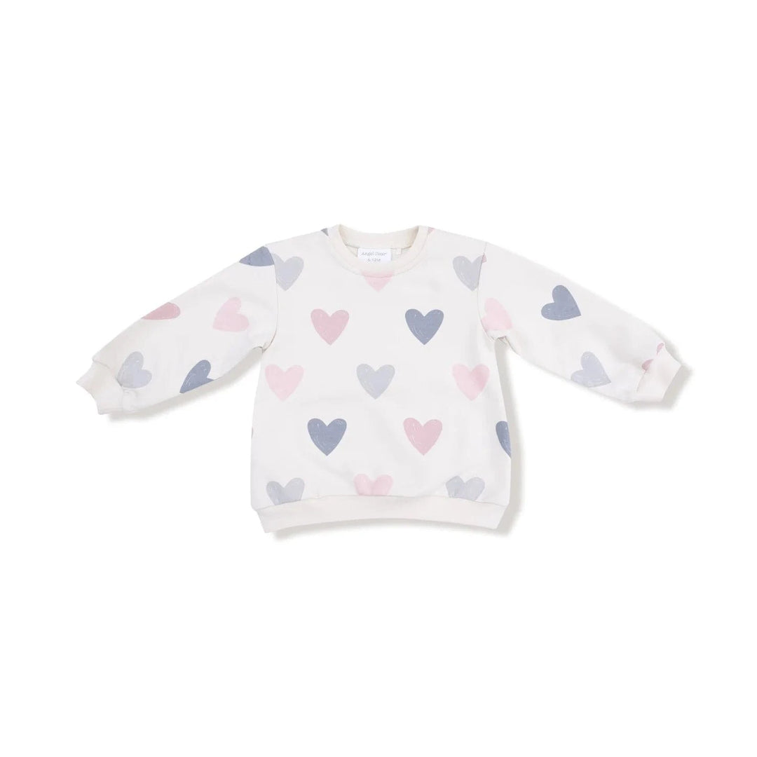 Angel Dear Baby Puffy Long Sleeve Oversized Sweatshirt + Legging - Hearts