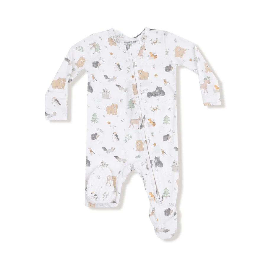 Angel Dear Baby Woodland Babies - 2 Way Zipper Footie