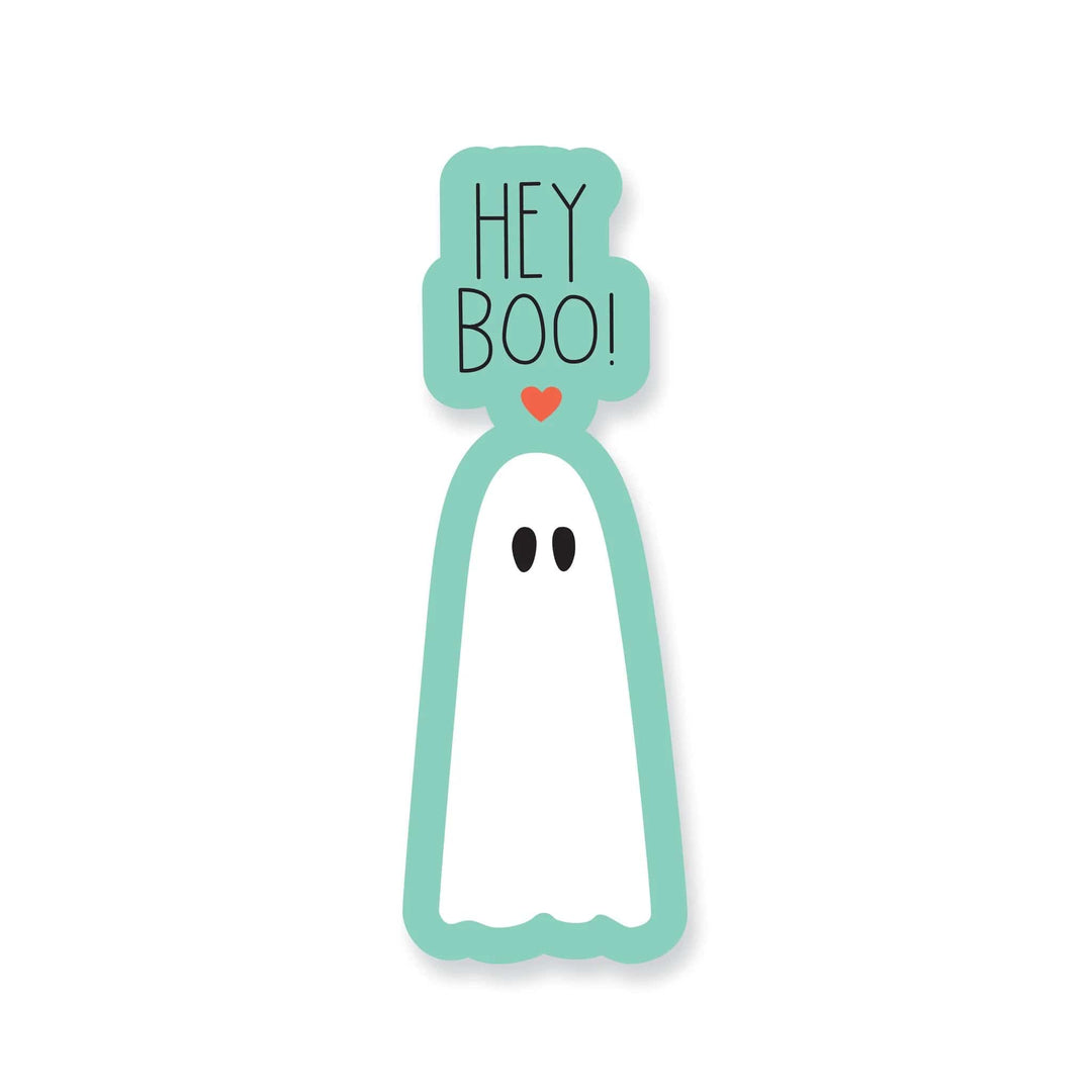 Apartment 2 Cards Sticker Halloween Hey Boo Ghost Vinyl Sticker