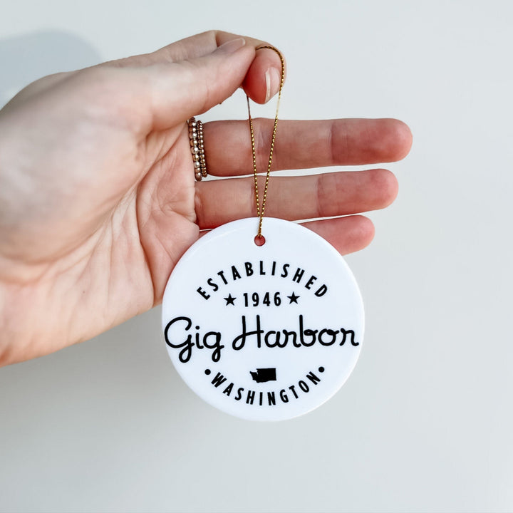 B.Berish Gifts Ceramic Gig Harbor Ornament