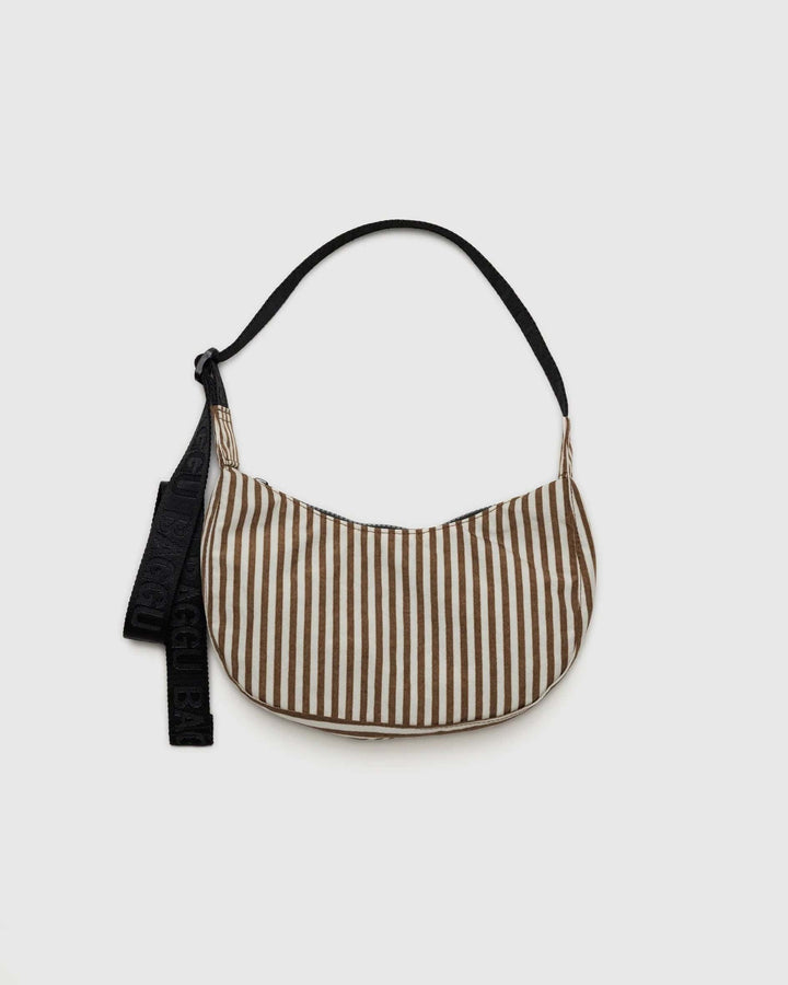 Baggu Bags Brown Stripe / OS Small Nylon Crescent Bag