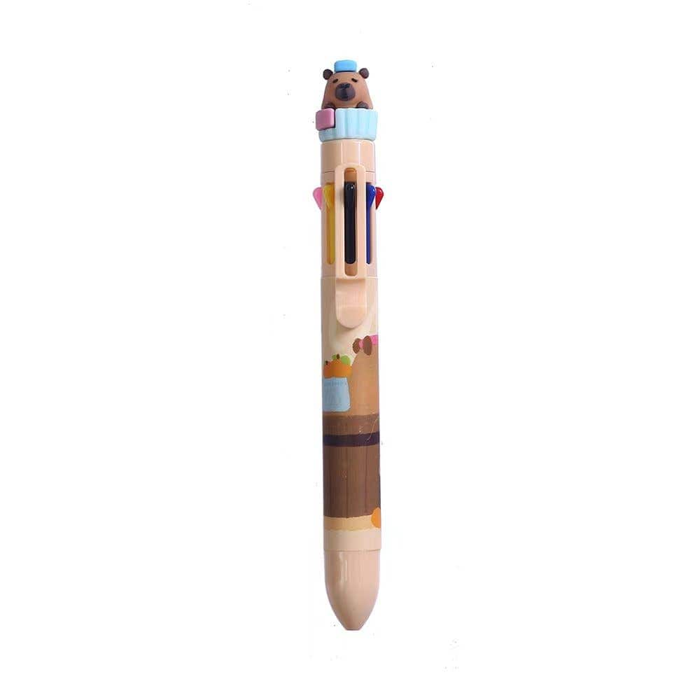 BCmini Capybara 8-Color Retractable Ball Pen