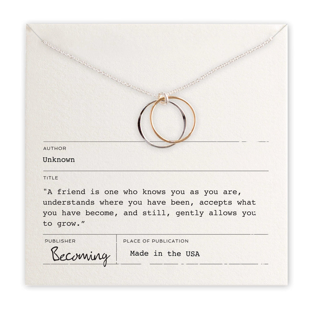 Becoming Jewelry Necklace Friendship Circles Necklace