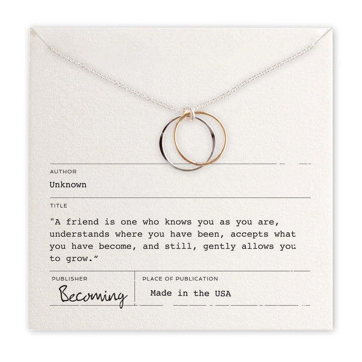 Becoming Jewelry Necklace Friendship Circles Necklace