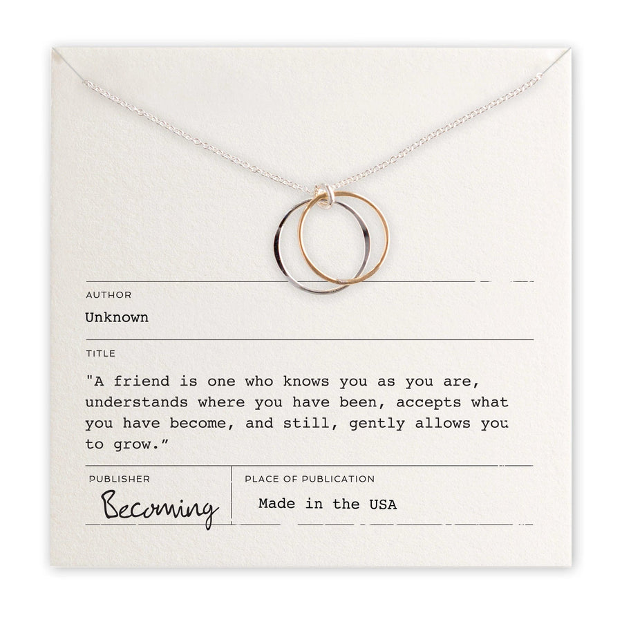 Becoming Jewelry Necklace Friendship Circles Necklace