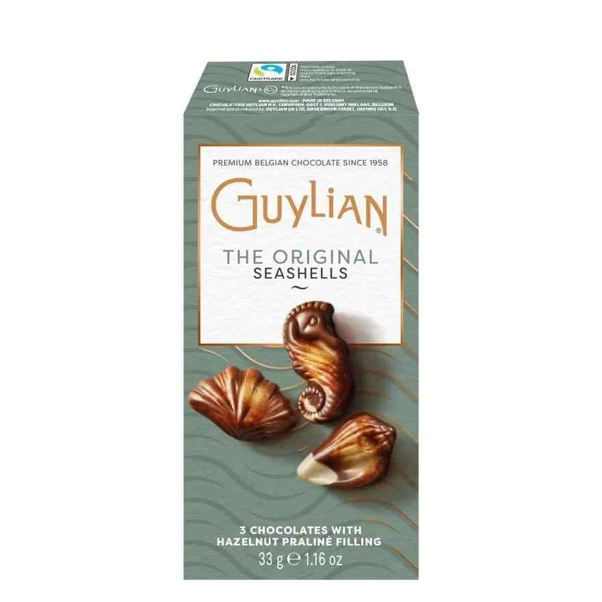 Belgium's Chocolate Source Treats Guylian 3-Piece Chocolate Seashells