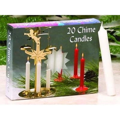 Biederman & Sons Candle Chime Candles - White (Box of 20)
