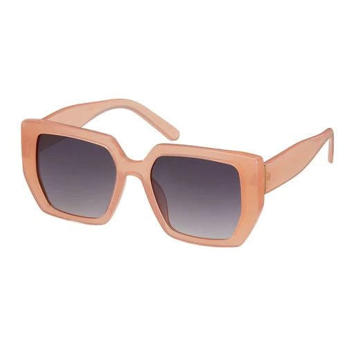 Blue Gem Sunglasses Sunglasses Rose - Angled Over Sized Sunglasses | Blue Gem