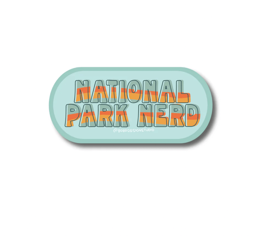 Bobo Design Studio Cards National Park Nerd Vinyl Sticker