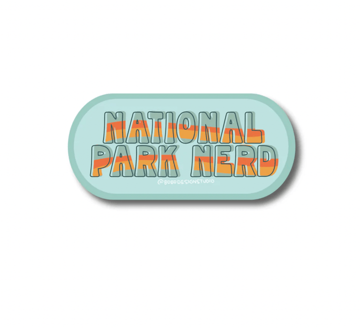 Bobo Design Studio Cards National Park Nerd Vinyl Sticker