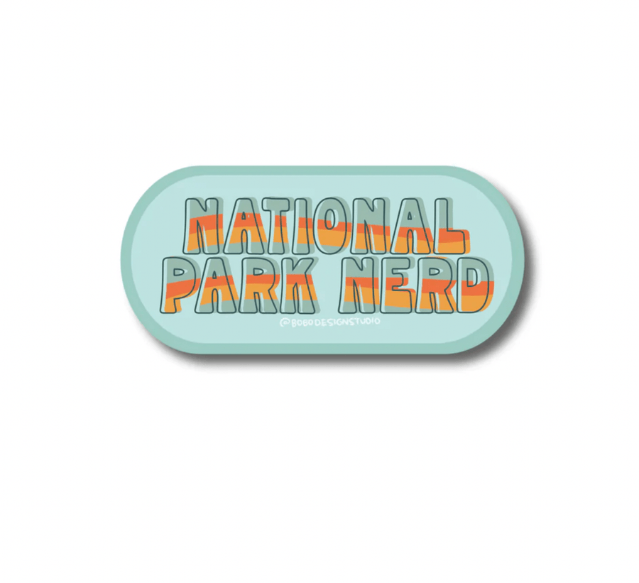 Bobo Design Studio Cards National Park Nerd Vinyl Sticker