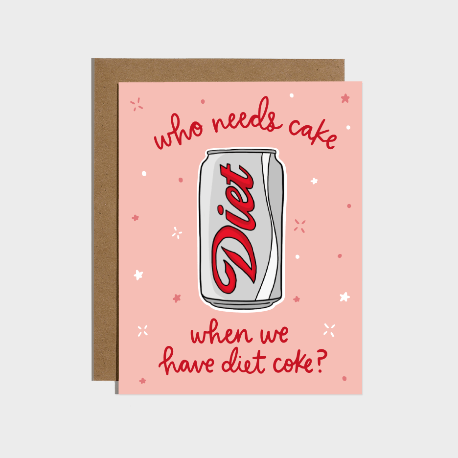 Brittany Paige Cards Diet Soda Sticker Card