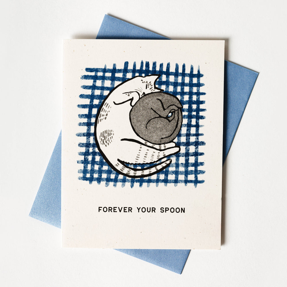 Bromstad Printing Co. Card Forever Your Spoon - Risograph Card