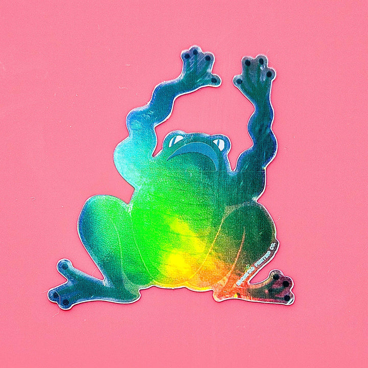 Bromstad Printing Co. Cards Panic Frog - Holographic Sticker