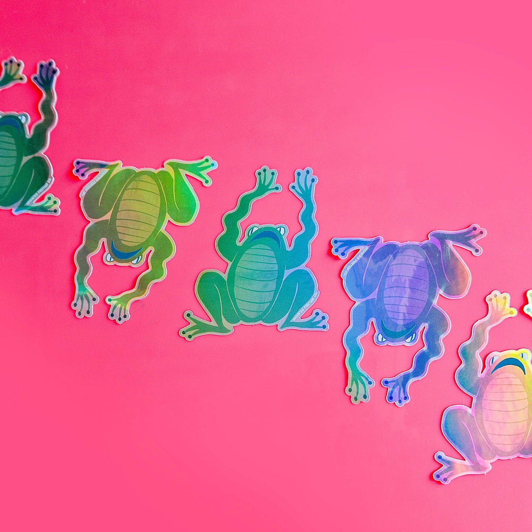 Bromstad Printing Co. Cards Panic Frog - Holographic Sticker