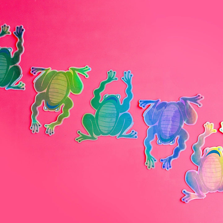 Bromstad Printing Co. Cards Panic Frog - Holographic Sticker