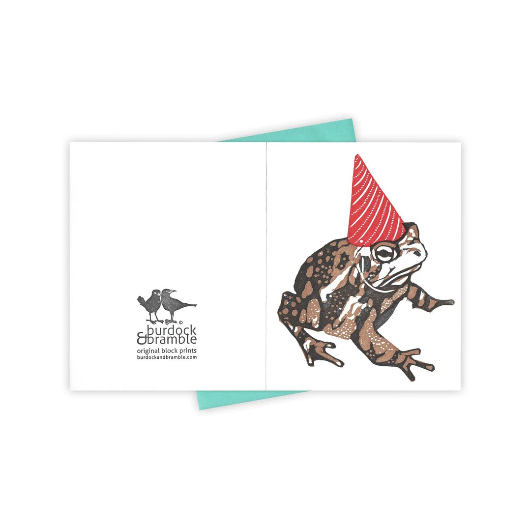Burdock & Bramble Card Party Animal Toad Card