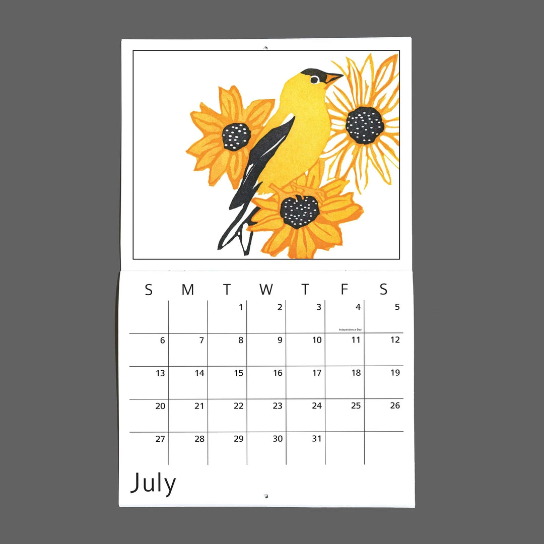 Burdock & Bramble Paper Twelve Birds in the Neighborhood for 2026 Calendar