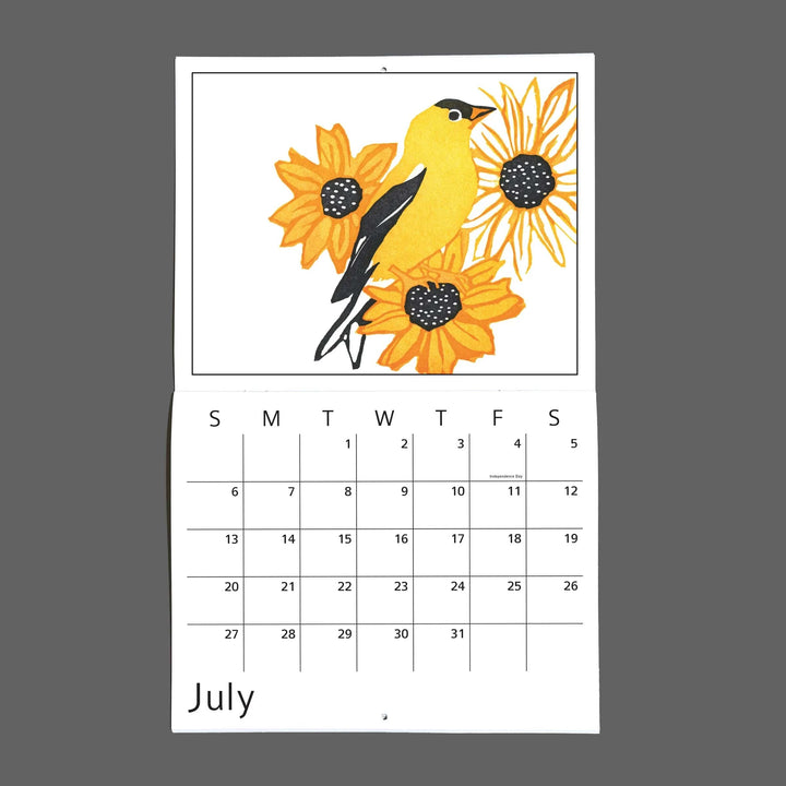 Burdock & Bramble Paper Twelve Birds in the Neighborhood for 2026 Calendar