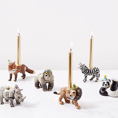 Camp Hollow Candle Holder Panda Cake Topper