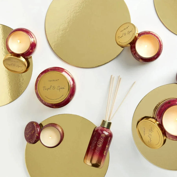 Capri Blue Holiday Tinsel & Spice Glimmer Reed Diffuser