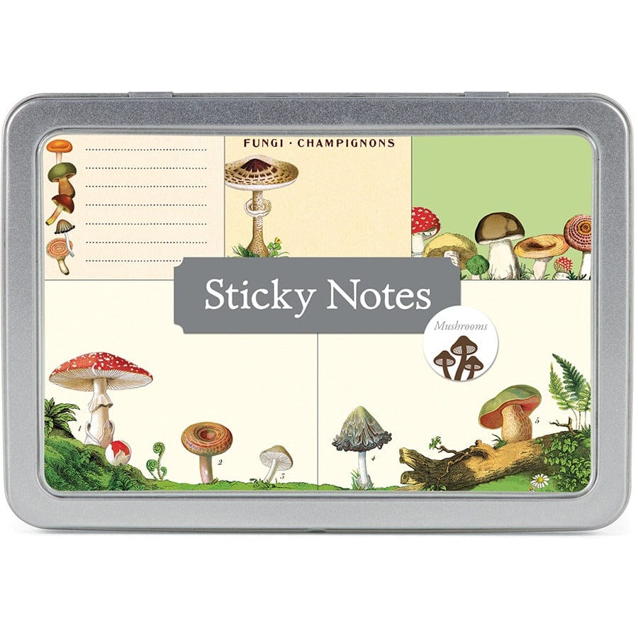 Cavallini & Co. Sticky Notes Mushrooms Sticky Notes