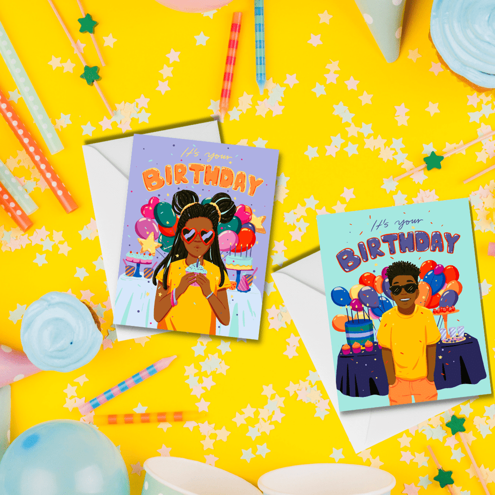 CheerNotes Cards Cool Birthday Girl
