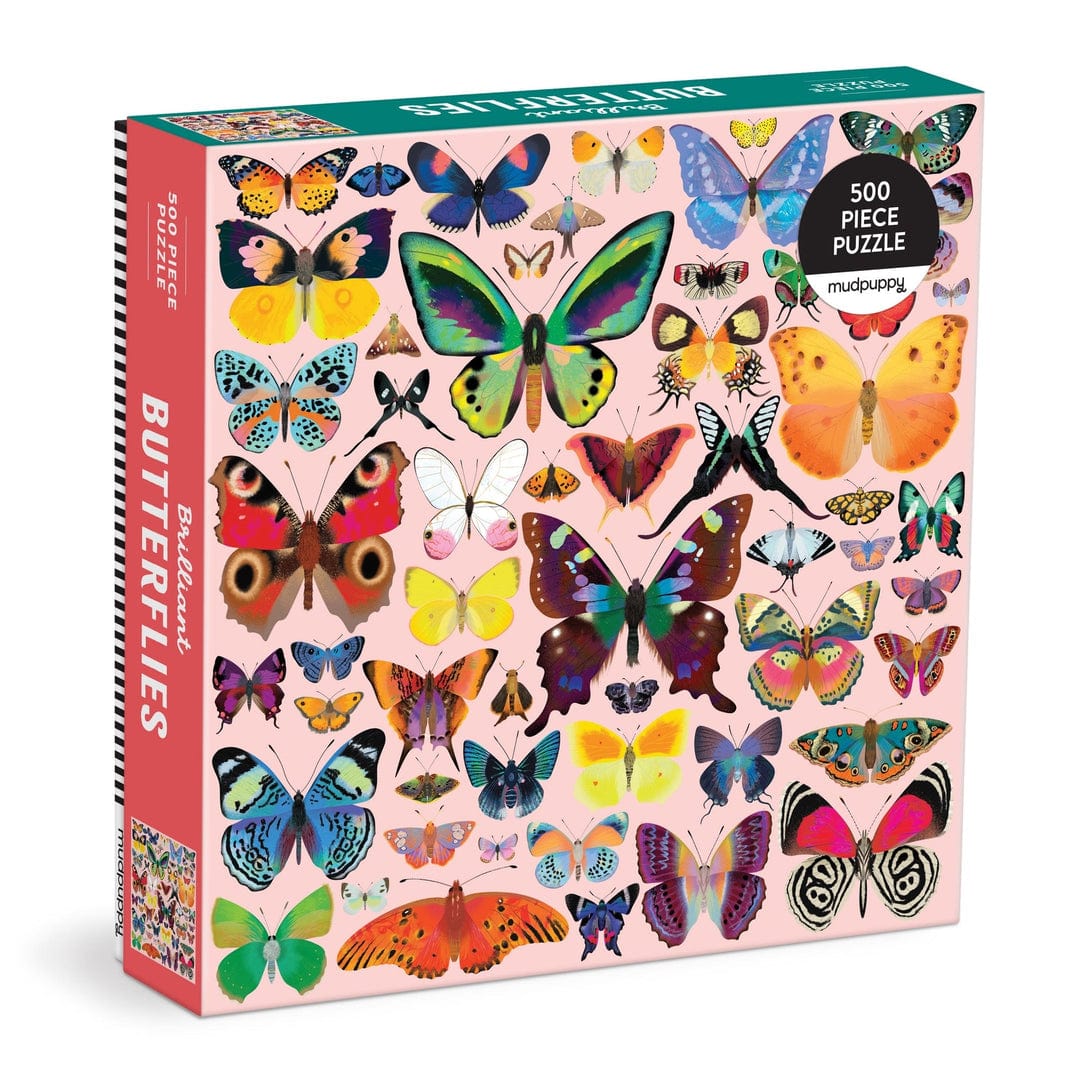 Chronicle Books Gifts Brilliant Butterflies 500 Piece Puzzle