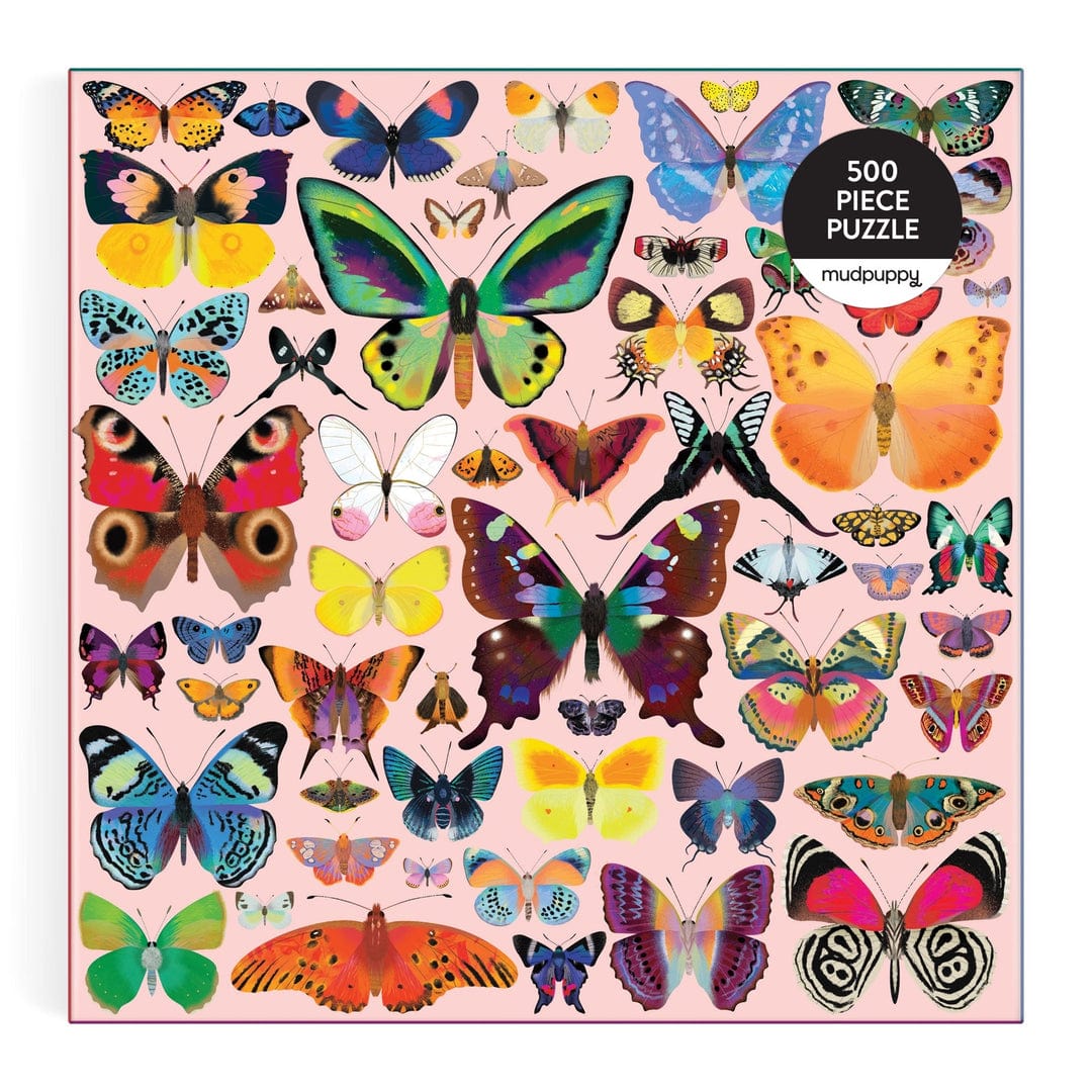 Chronicle Books Gifts Brilliant Butterflies 500 Piece Puzzle