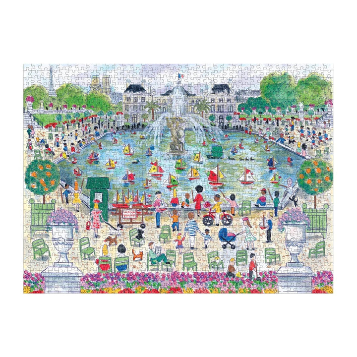 Chronicle Books Puzzle Michael Storrings Springtime in Paris 1000 Piece Puzzle