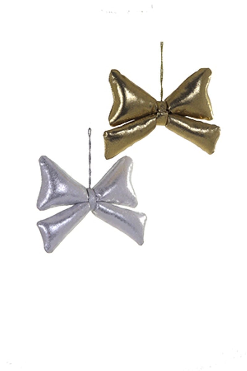 Cody Foster Holiday Satin Bow Ornaments Gold/Silver