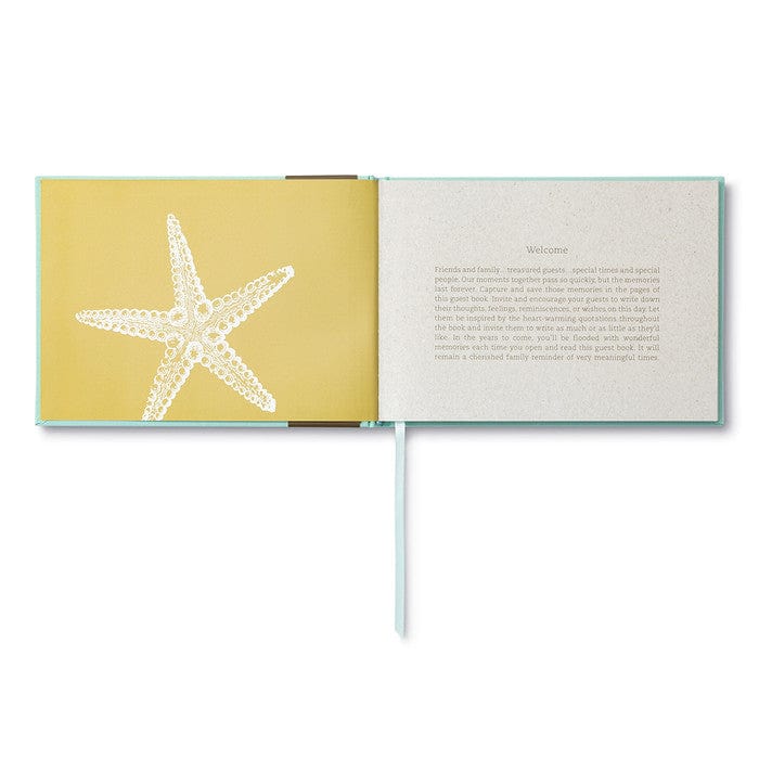 Compendium Guest Book Be Our Guest Coastal Guest Book