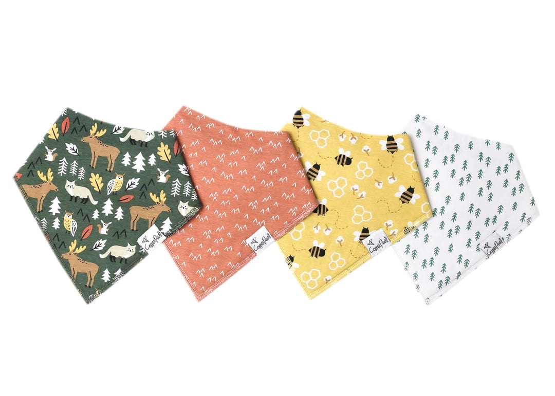 Copper Pearl Bib Atwood Bandana Bib Set (4-Pack)