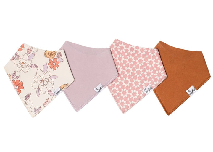 Copper Pearl Bib Ferra Baby Bandana Bib Set (4-Pack)