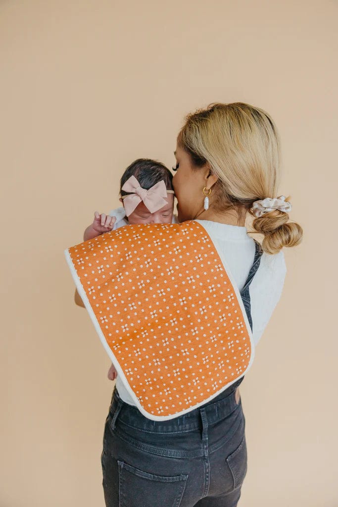 Copper Pearl Burp Cloth Rue Burp Cloth Set (3-Pack)
