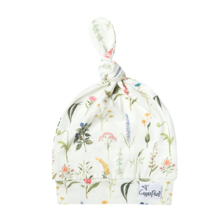 Copper Pearl Hat Aspen Top Knot Hat