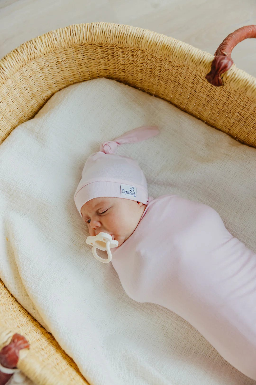 Copper Pearl Hat Blossom Top Knot Hat